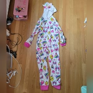 Emoji Unicorn onesie sz 10